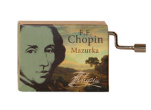 Load image into Gallery viewer, Music Box - paper box & crank