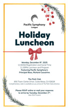 Load image into Gallery viewer, League Holiday Luncheon  on Monday, December 8, 2025
